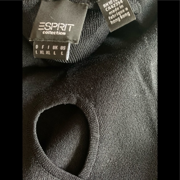 Black esprit top size L - Picture 3 of 3